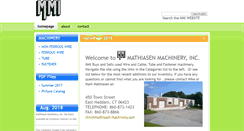 Desktop Screenshot of mathiasen-machinery.com
